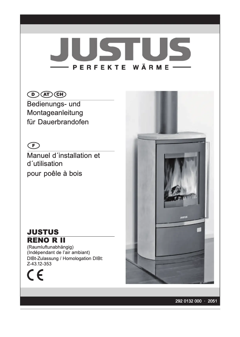 Page 1 de la notice Manuel utilisateur Justus Reno R