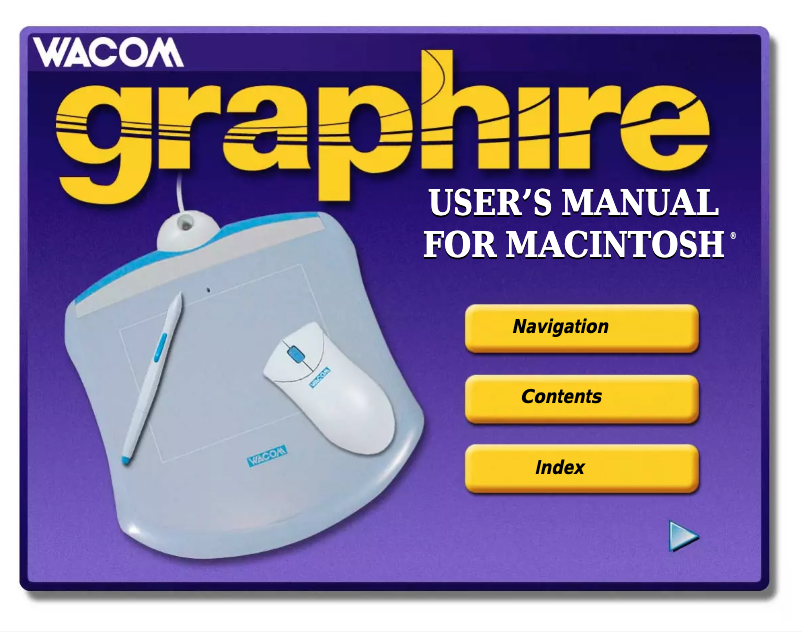 Image de la première page du manuel de l'appareil Graphire Windows