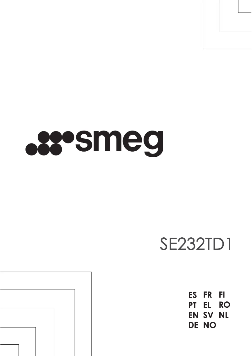 Page 1 de la notice Manuel utilisateur Smeg SE232TD1
