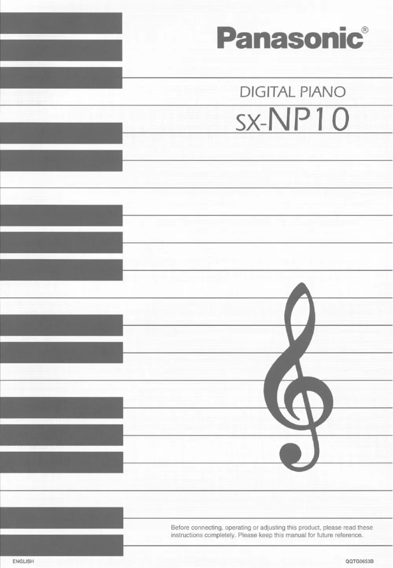 Page 1 de la notice Manuel utilisateur Panasonic SX-NP10