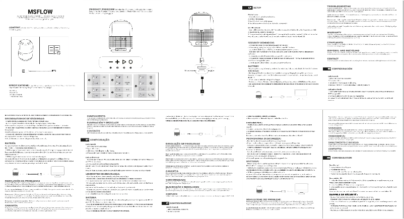 Page 1 de la notice Manuel utilisateur Mars Gaming MS-FLOW
