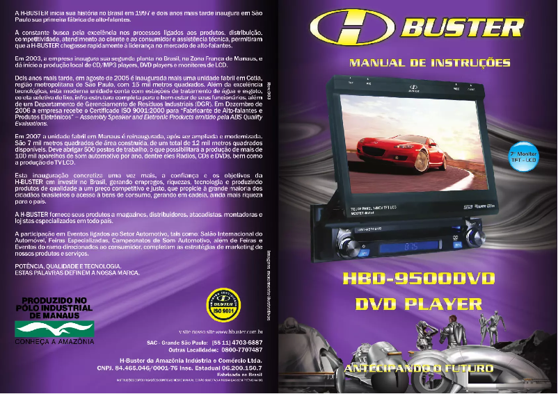 Page n°1 - Manuel utilisateur Buster HBD-9500DVD