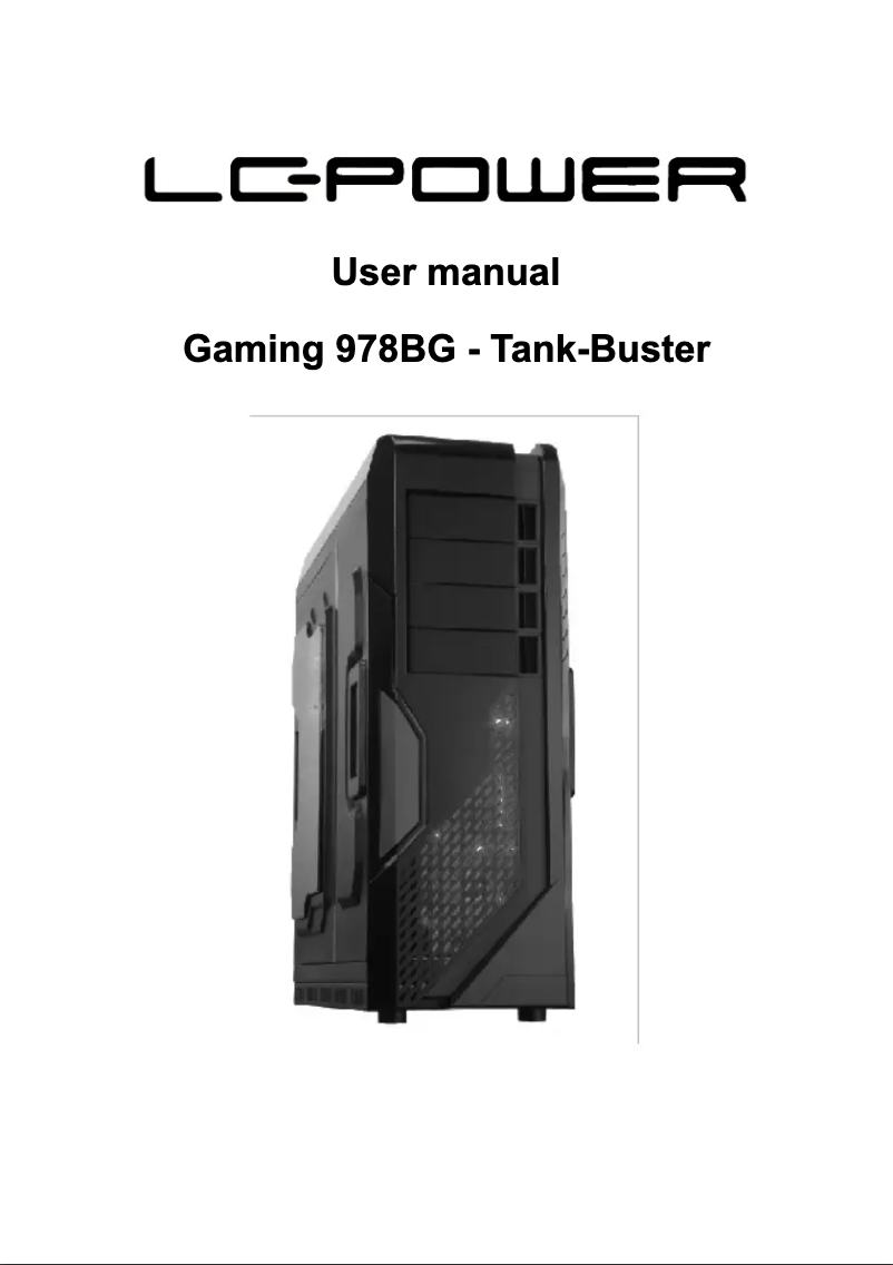 Image de la première page du manuel de l'appareil Gaming 978BG