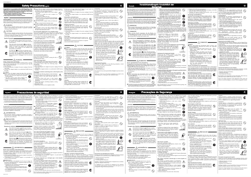 Image de la première page du manuel de l'appareil PX-720