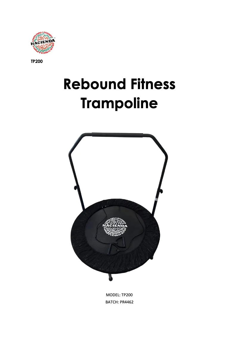 Page 1 de la notice Manuel utilisateur Hacienda TP200