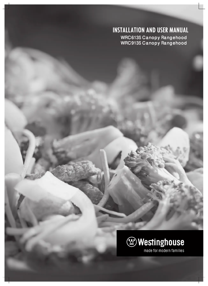 Page n°1 - Mode d'emploi Westinghouse WRC613S
