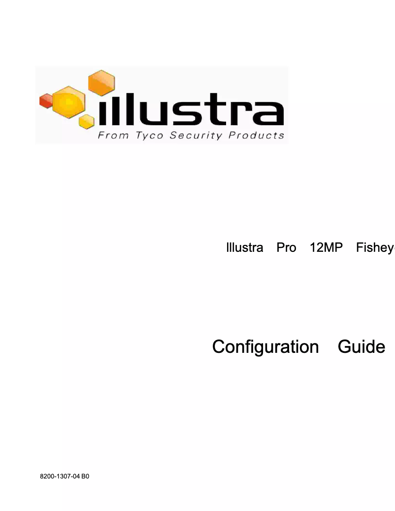 Page n°1 - Manuel utilisateur Tyco Illustra Pro IPS12FFOCWIYA