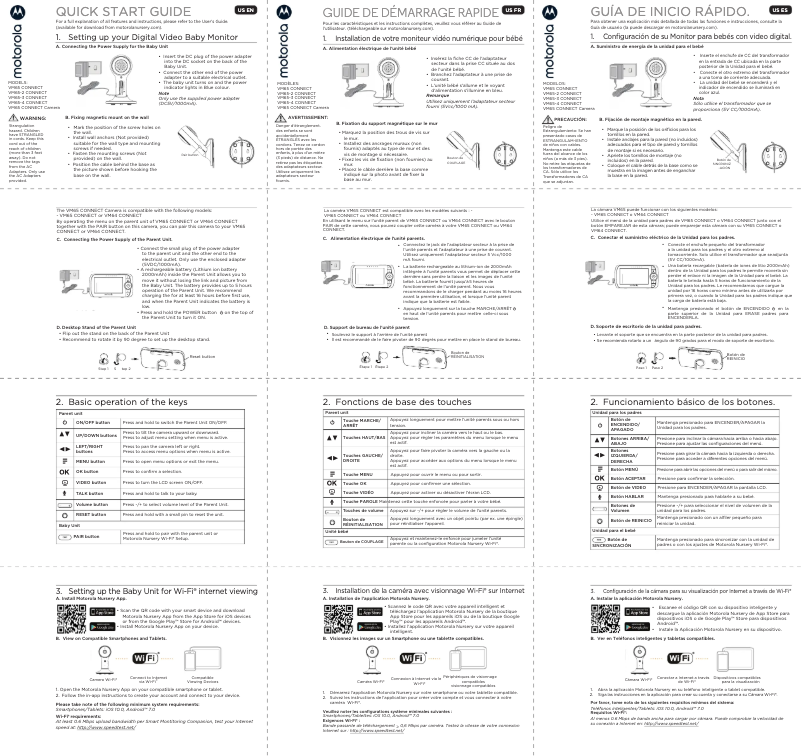 Page 1 de la notice Manuel utilisateur Motorola VM65X Connect
