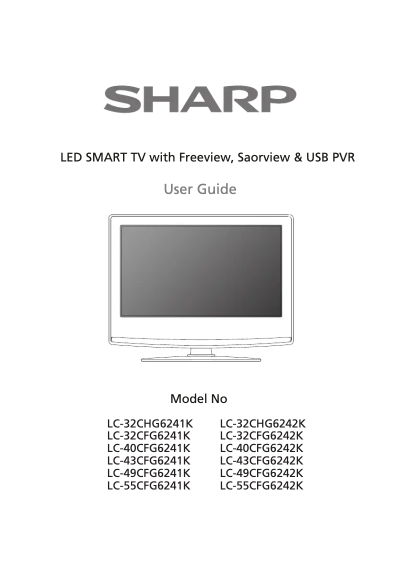 Image de la première page du manuel de l'appareil LC-40CFG6241K