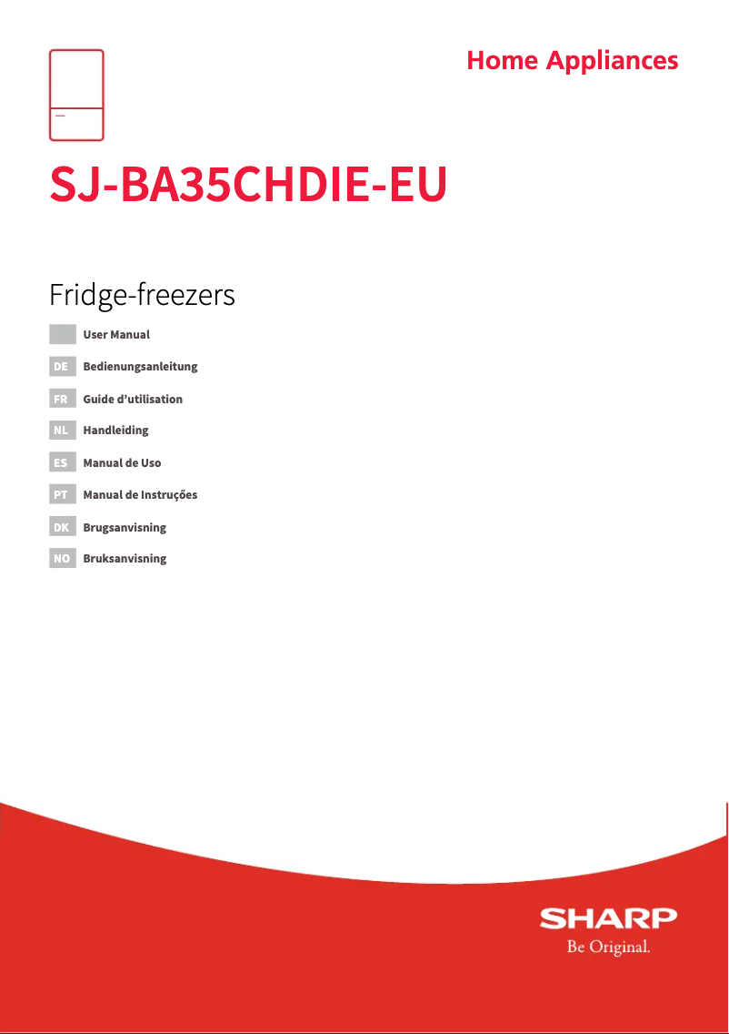 Page 1 de la notice Manuel utilisateur Sharp SJ-BA35CHDIE-EU