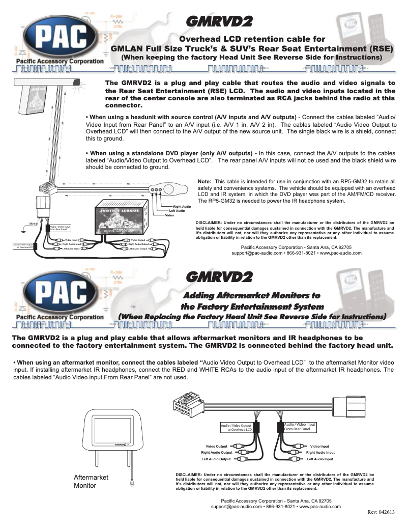 Page n°1 - Manuel utilisateur PAC GMRVD2