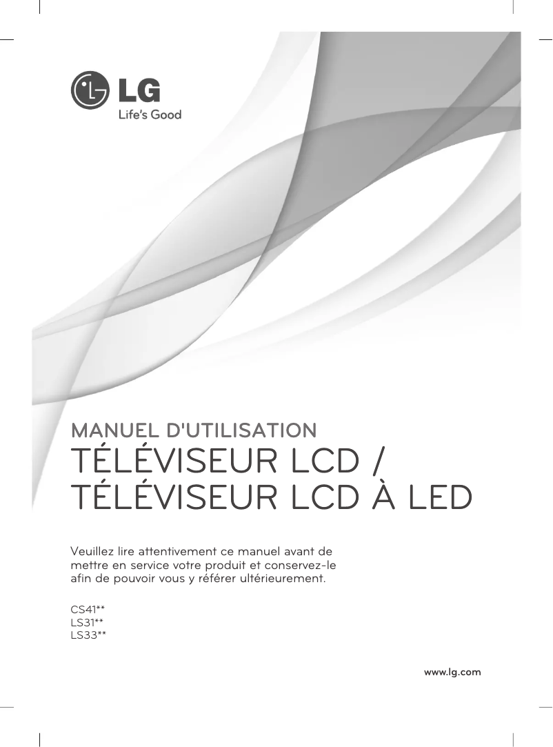 Page n°1 - Manuel utilisateur LG 32LS3100