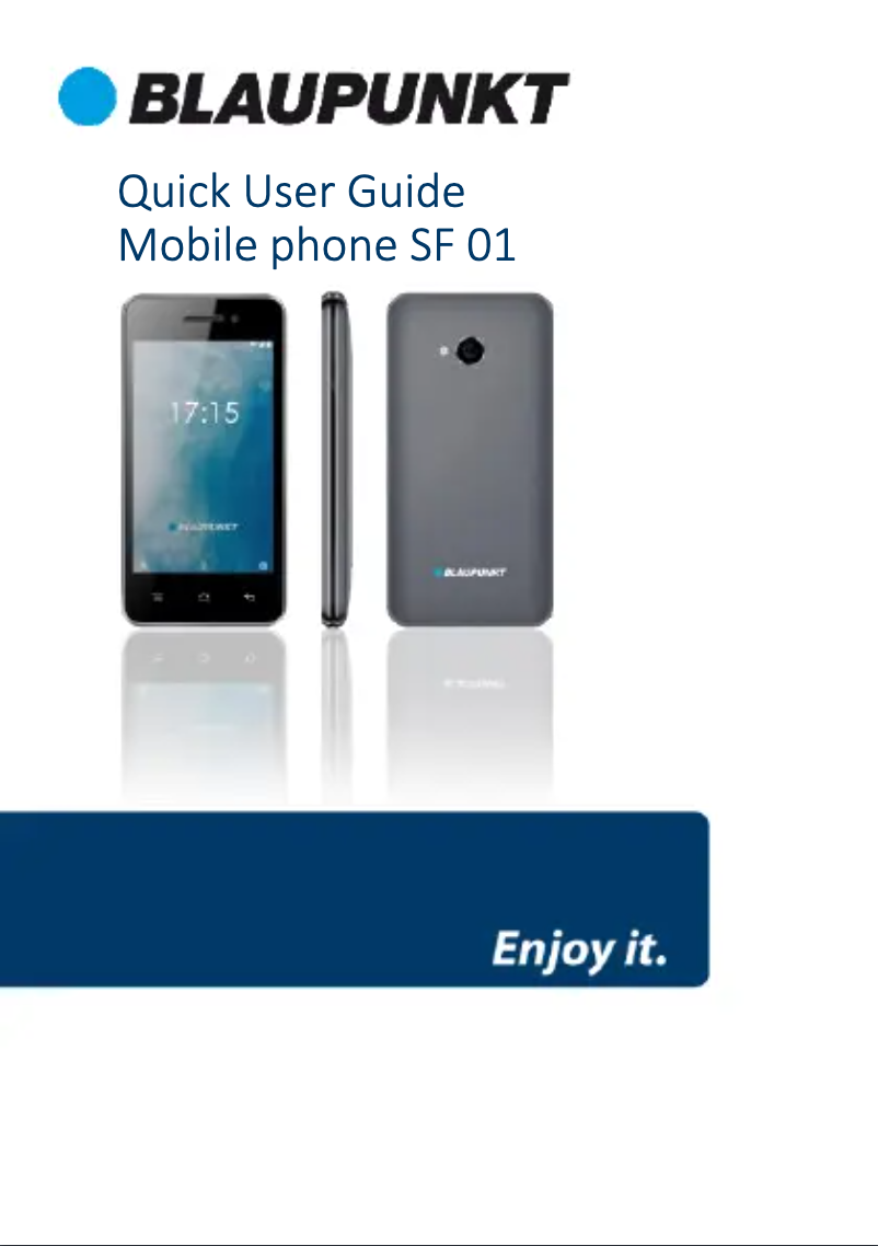 Image de la première page du manuel de l'appareil SF 01