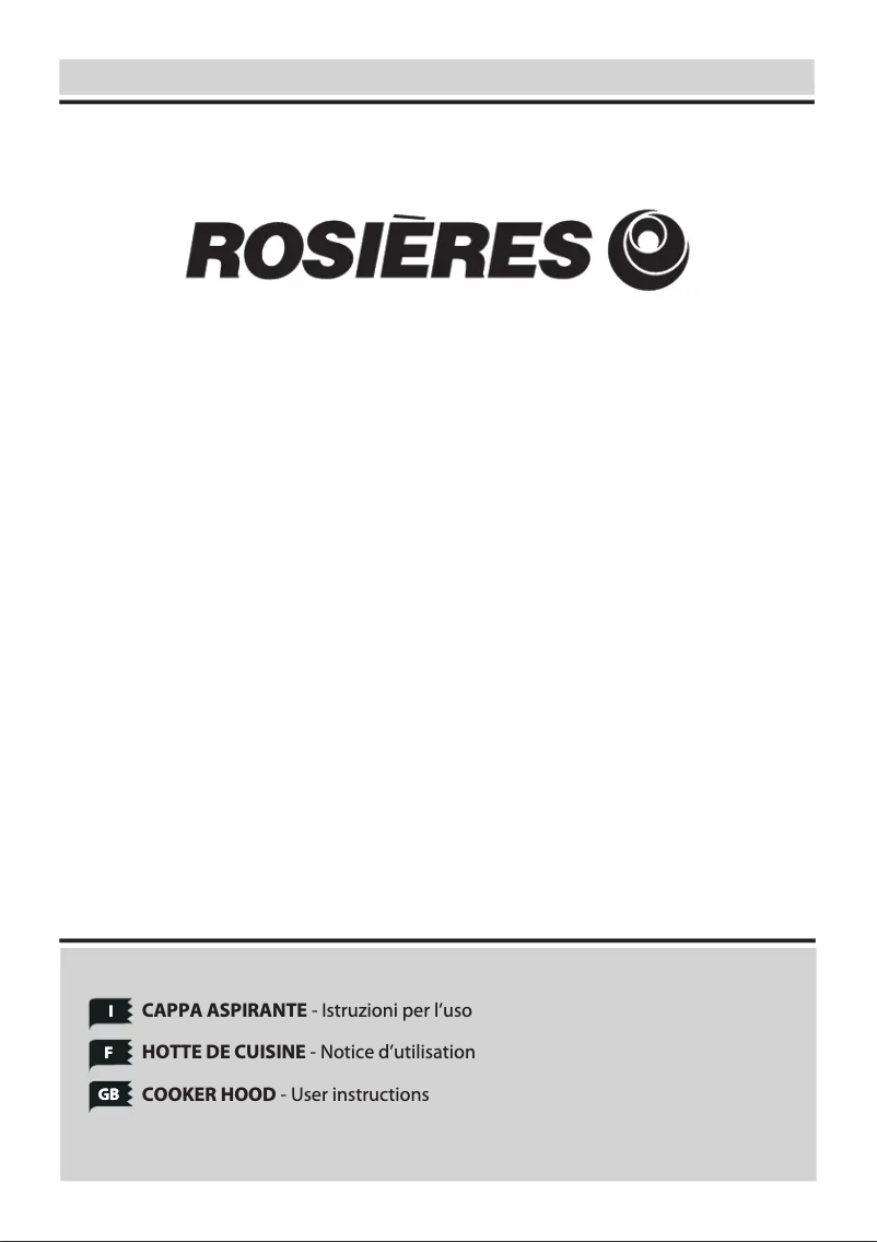 Page 1 de la notice Manuel utilisateur Rosieres RDM917IN