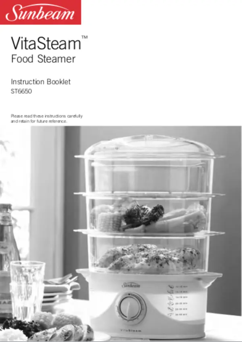 Page n°1 - Manuel utilisateur Sunbeam VitaSteam ST6650