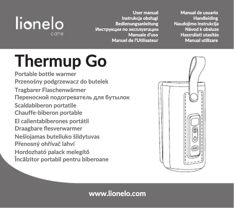 Page 1 de la notice Manuel utilisateur Lionelo Thermup Go