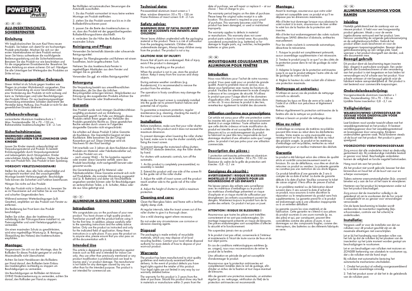 Page n°1 - Manuel utilisateur Powerfix HG01941