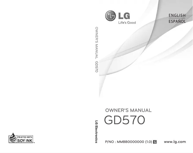Page n°1 - Manuel utilisateur LG dLite GD570