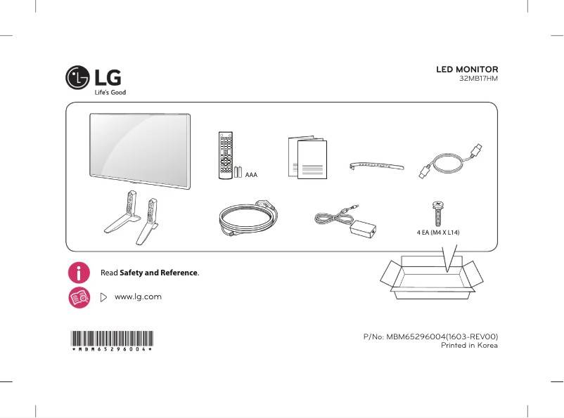 Página 1 del manual Manual de usuario LG 32MB17HM