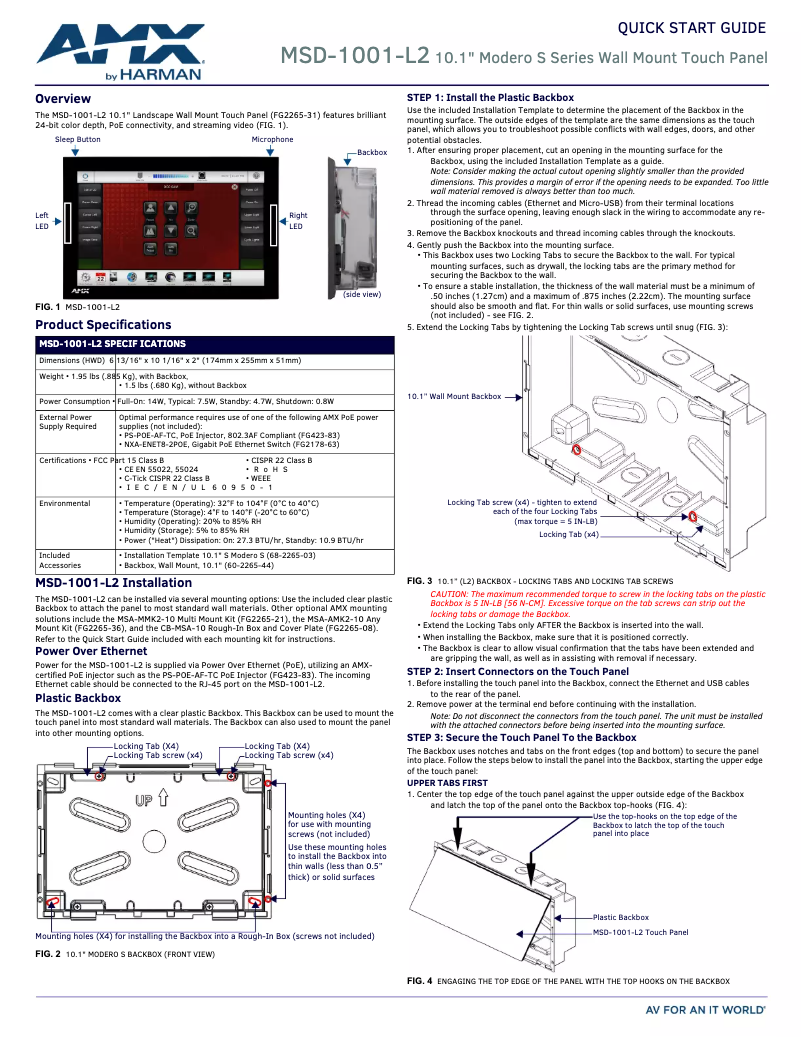 Image de la première page du manuel de l'appareil MSD-1001
