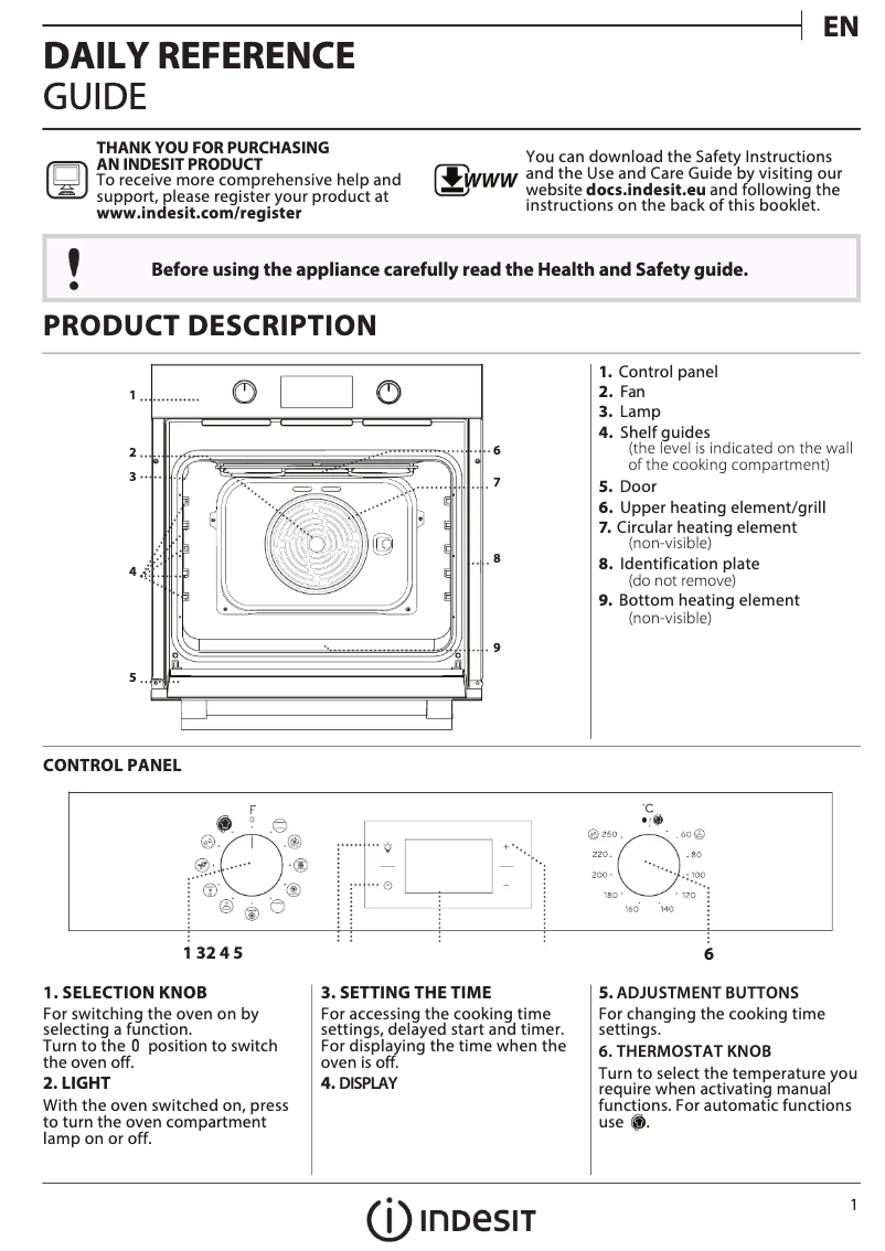 Image de la première page du manuel de l'appareil IFW 4844 H WH
