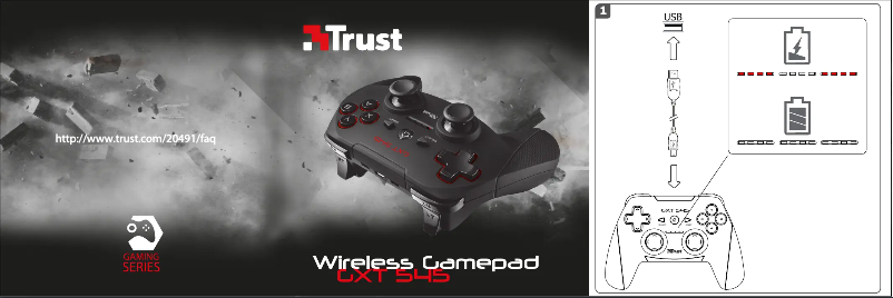 Page n°1 - Manuel utilisateur Trust GXT 545