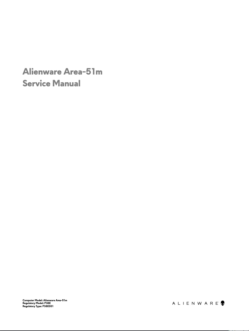 Page 1 de la notice Mode d'emploi Alienware Area-51m