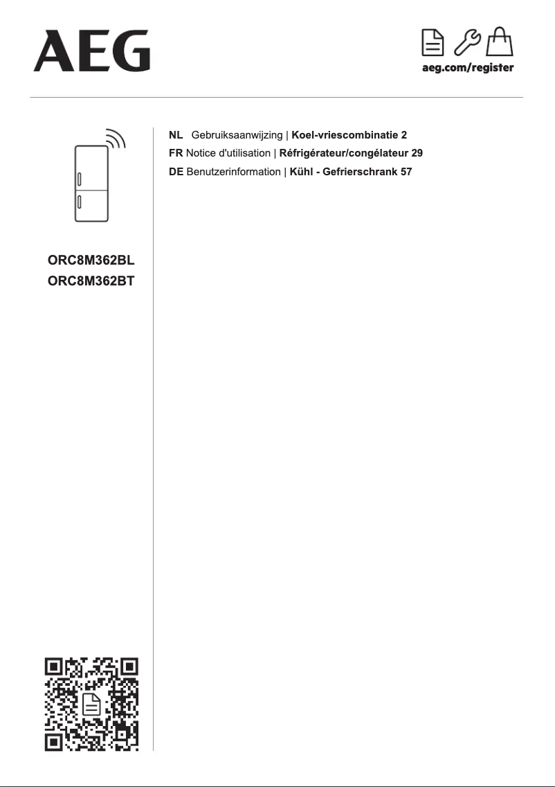 Page n°1 - Manuel utilisateur AEG ORC8M362BT