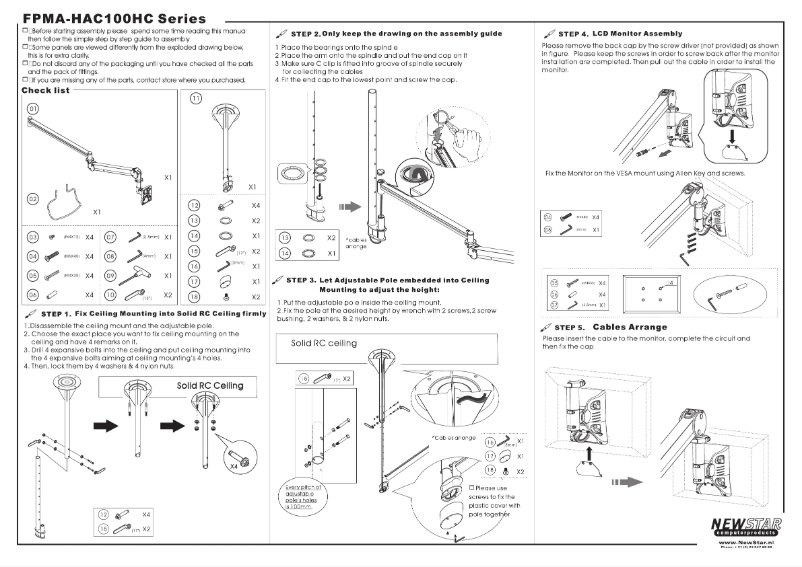 Image de la première page du manuel de l'appareil FPMA-HAC100HC