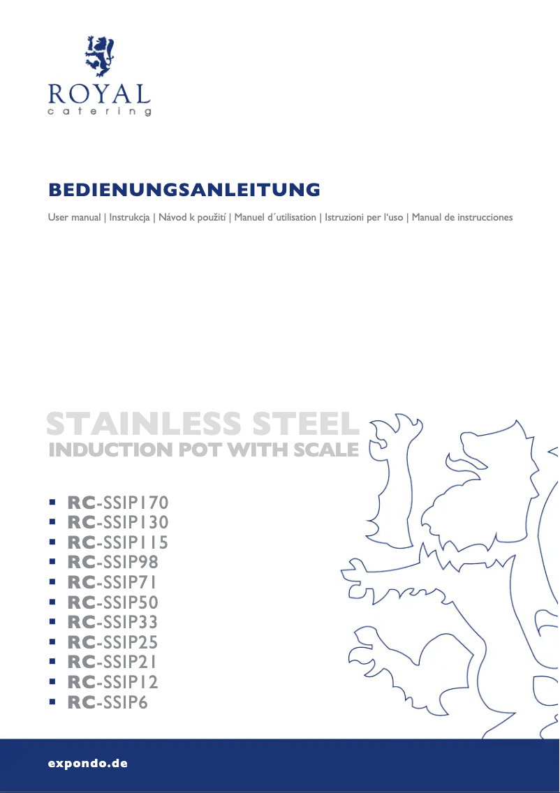 Image de la première page du manuel de l'appareil RC-SSIP71