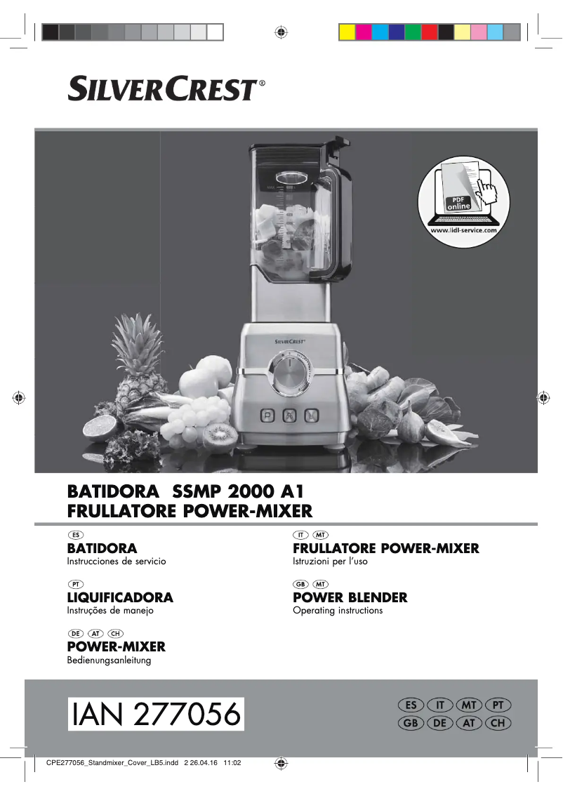 Image de la première page du manuel de l'appareil SSMP 2000 A1