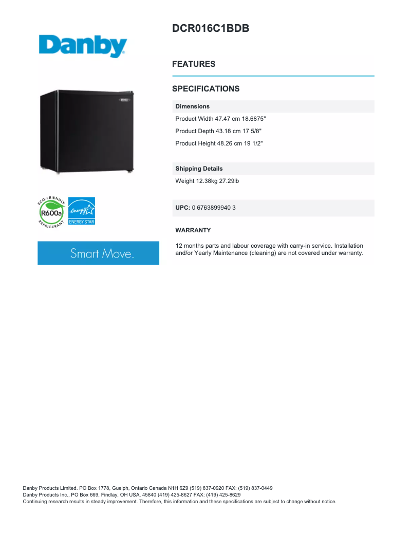 Imagen de la primera página del manual del dispositivo DCR016C1