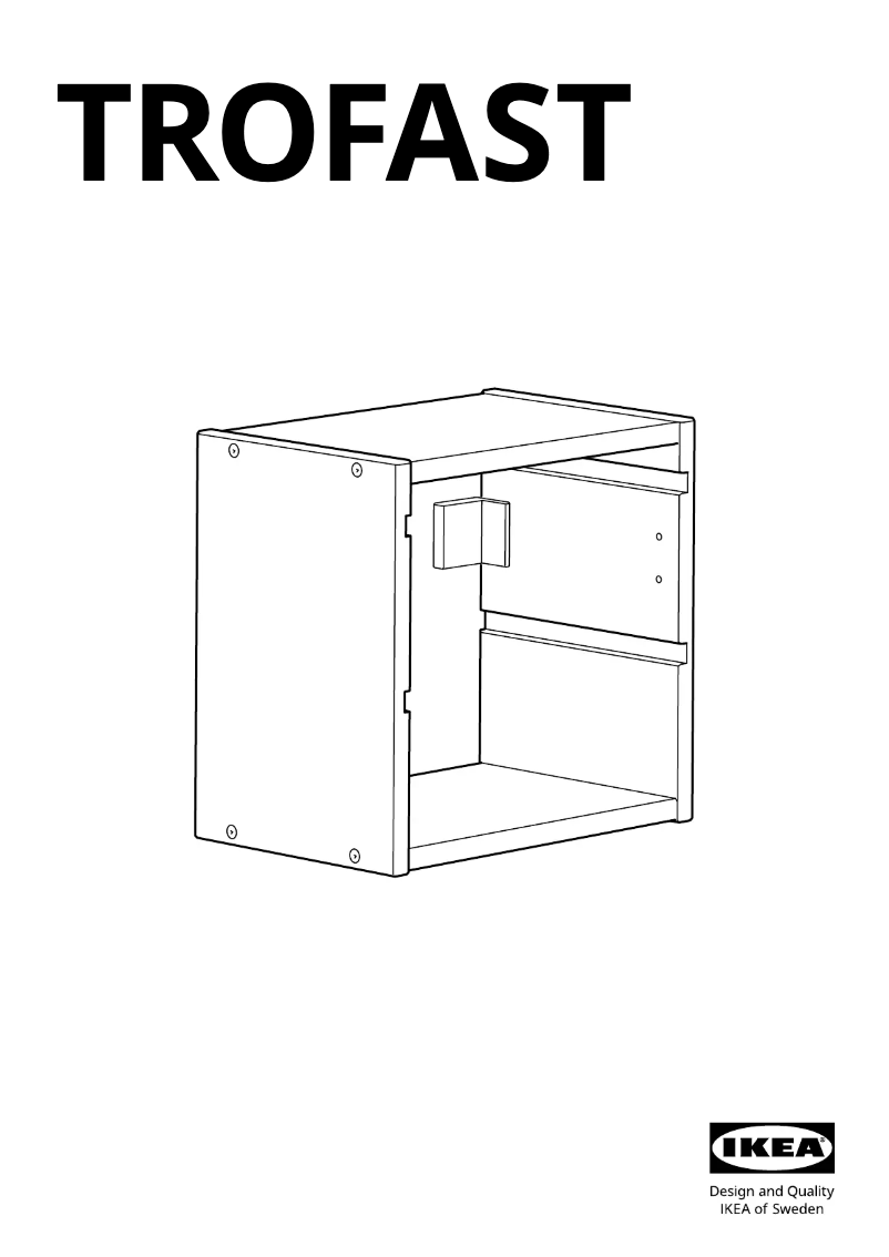 Page 1 de la notice Manuel utilisateur Ikea TROFAST 705.246.89