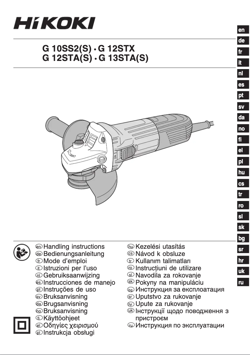 Página 1 del manual Manual de usuario HiKOKI G 10SS2