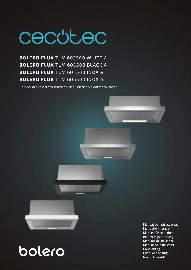 Image de la première page du manuel de l'appareil Bolero Flux TLM 603500