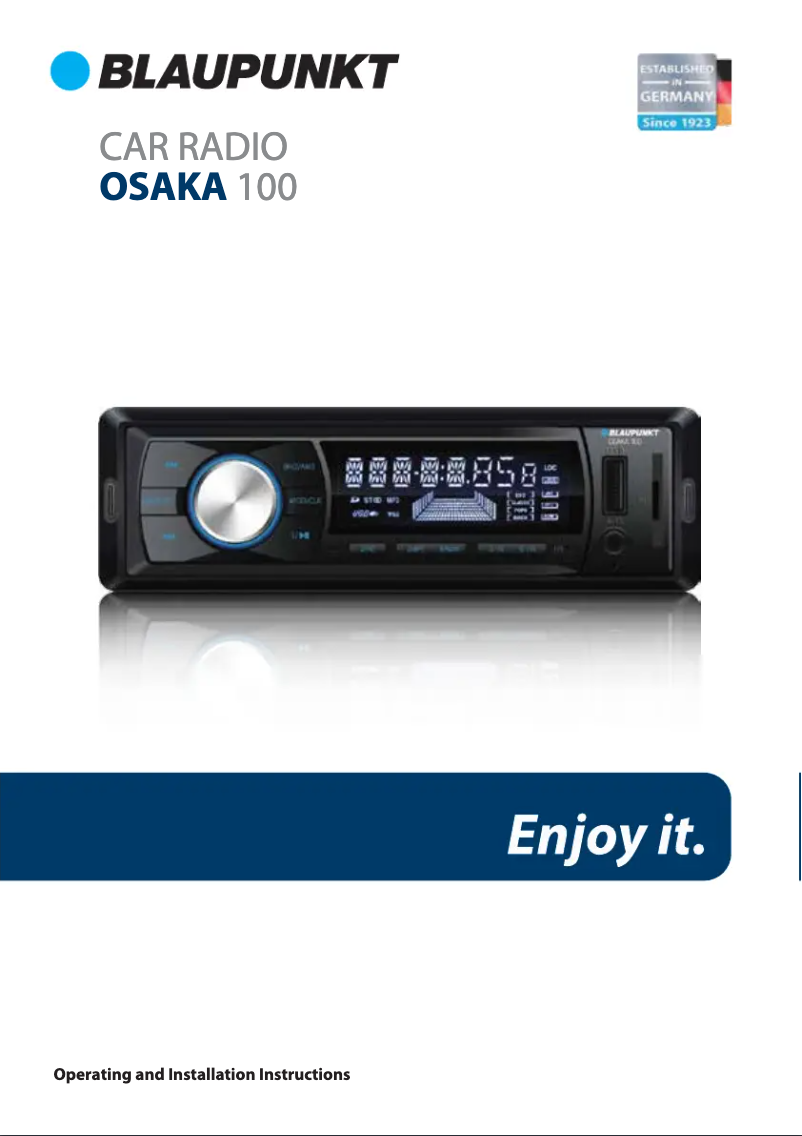 Imagen de la primera página del manual del dispositivo Osaka 100