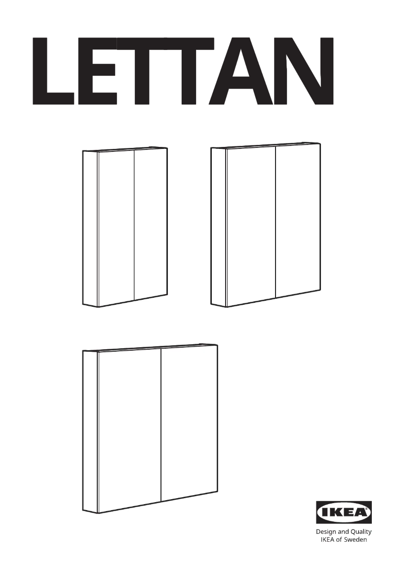 Página 1 del manual Manual de usuario Ikea LETTAN 805.354.99