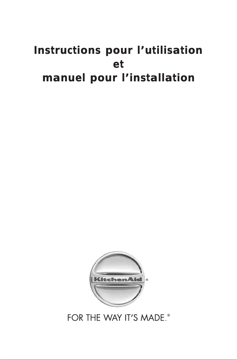 Page 1 de la notice Manuel utilisateur KitchenAid KCBIX 60600
