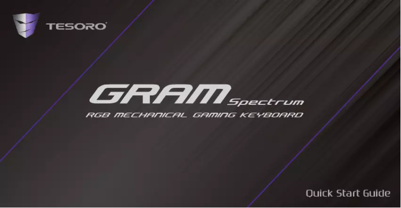 Page n°1 - Manuel utilisateur Tesoro Gram Spectrum
