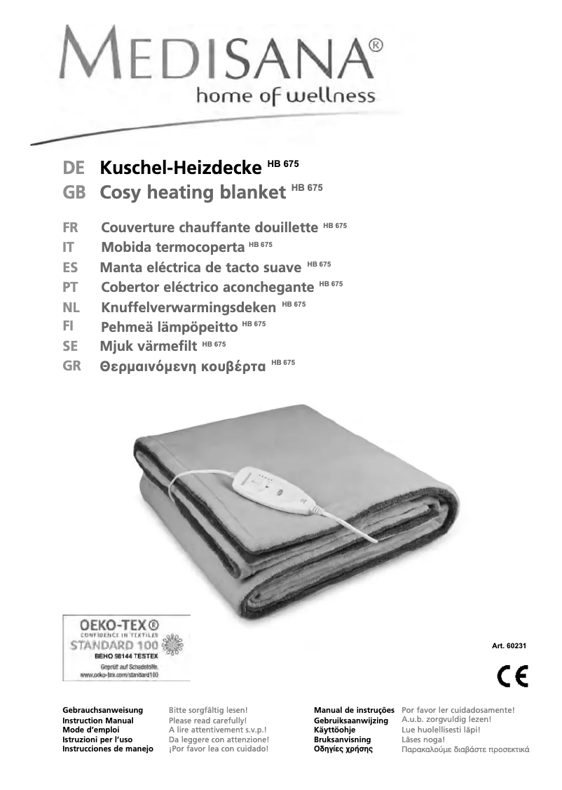 Page 1 de la notice Manuel utilisateur Medisana HB 675