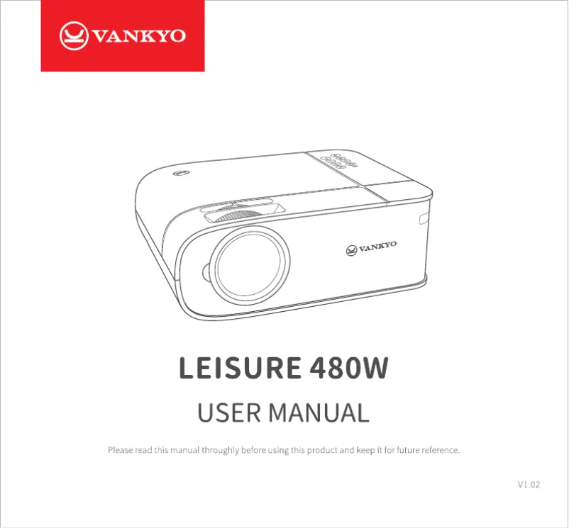 Page 1 de la notice Manuel utilisateur Vankyo Leisure 480W