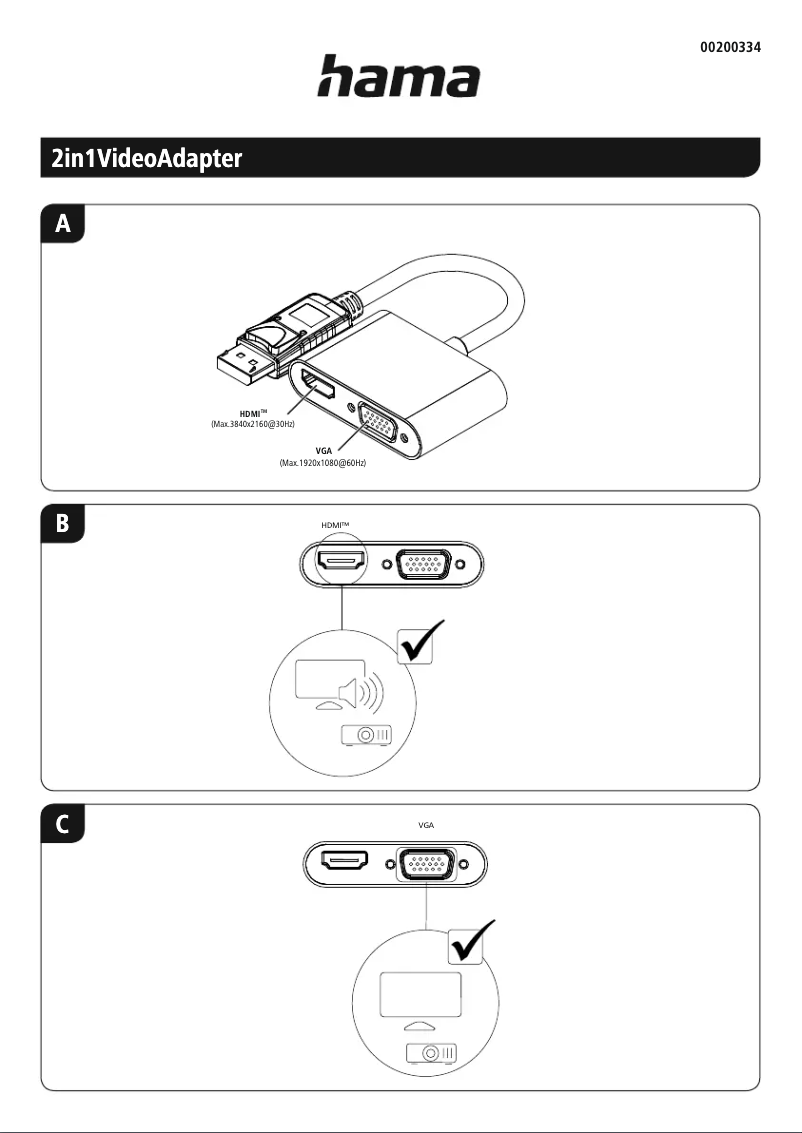 Página 1 del manual Manual de usuario Hama 00200334