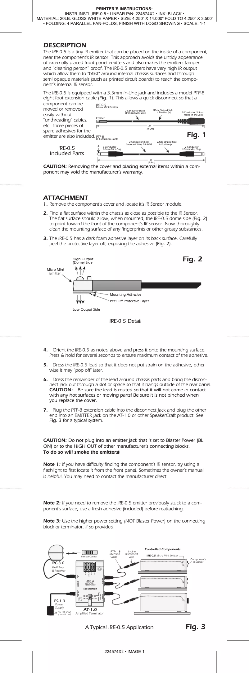 Image de la première page du manuel de l'appareil IRE-0.5
