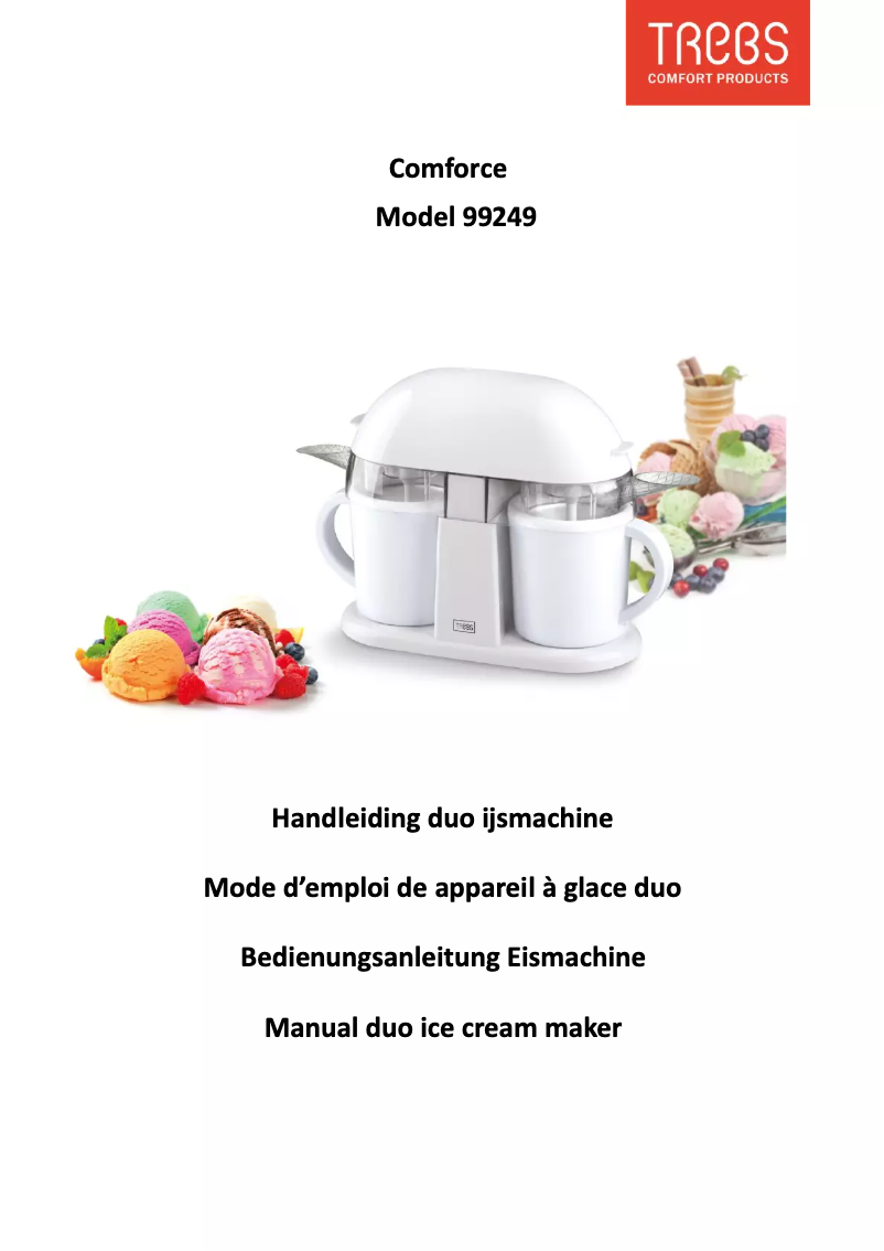 Image de la première page du manuel de l'appareil Comfortice 99249