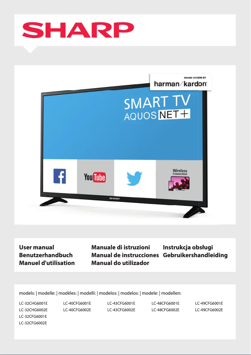 Page 1 de la notice Manuel utilisateur Sharp LC-32CFG6002E