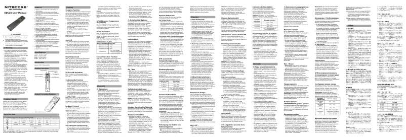 Página 1 del manual Manual de usuario Nitecore EDC25