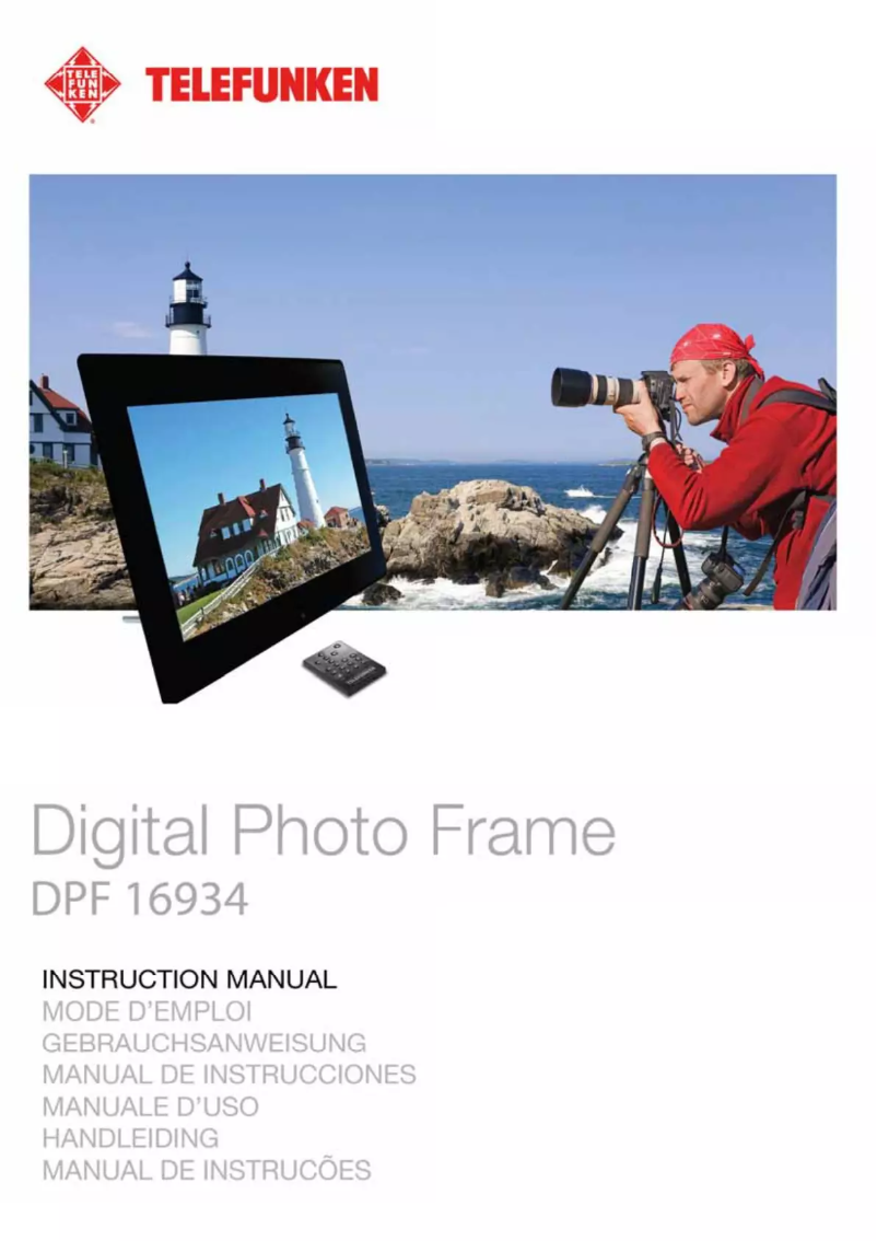 Page 1 de la notice Manuel utilisateur Telefunken DPF 16934
