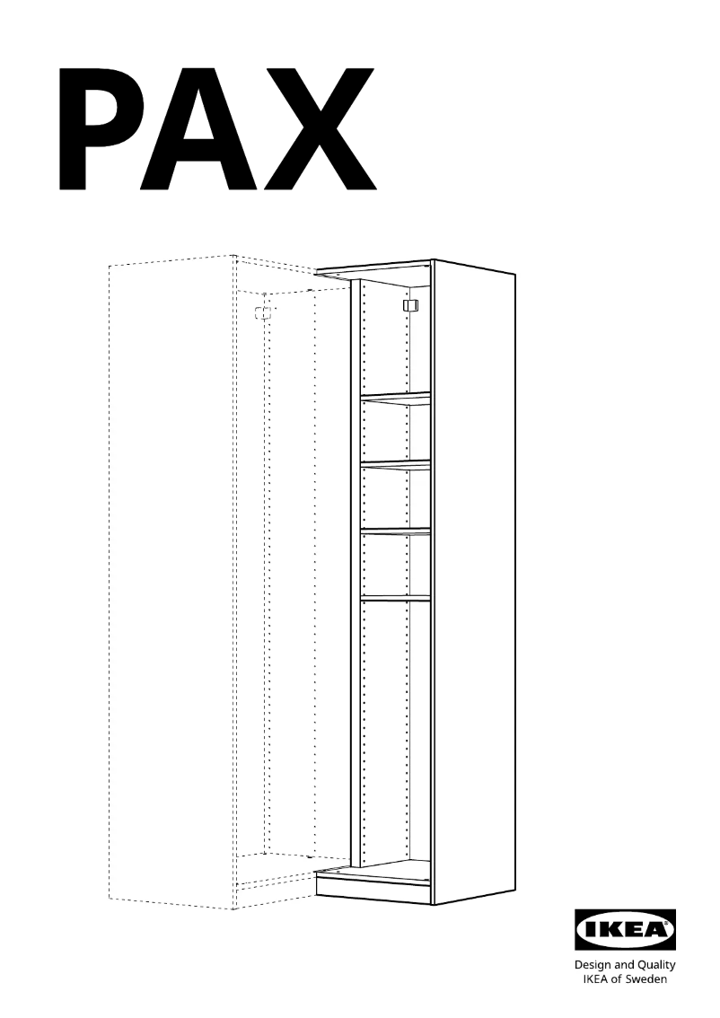 Página 1 del manual Manual de usuario Ikea PAX 905.151.13