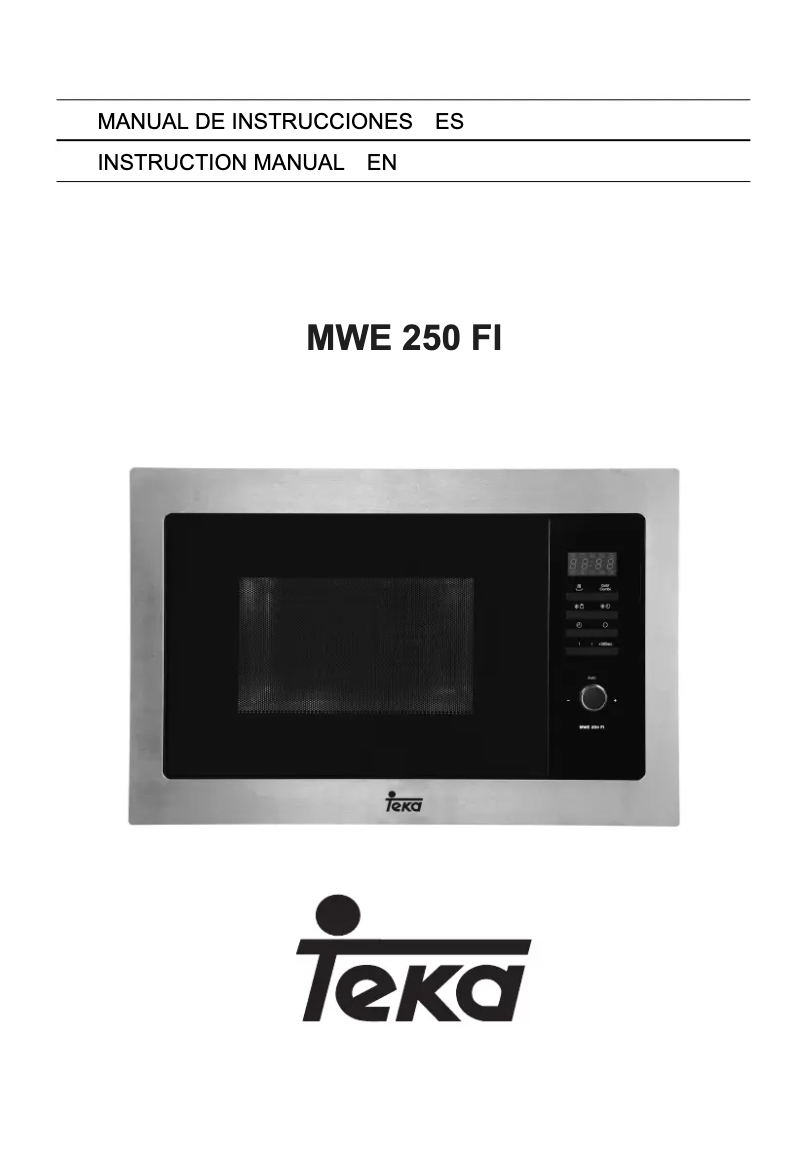 Page 1 de la notice Manuel utilisateur Teka MWE 250 FI