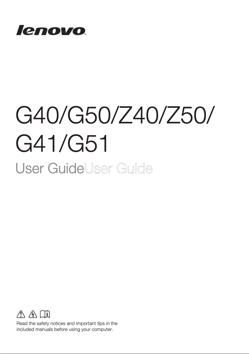 Página 1 del manual Manual de usuario Lenovo G51-35